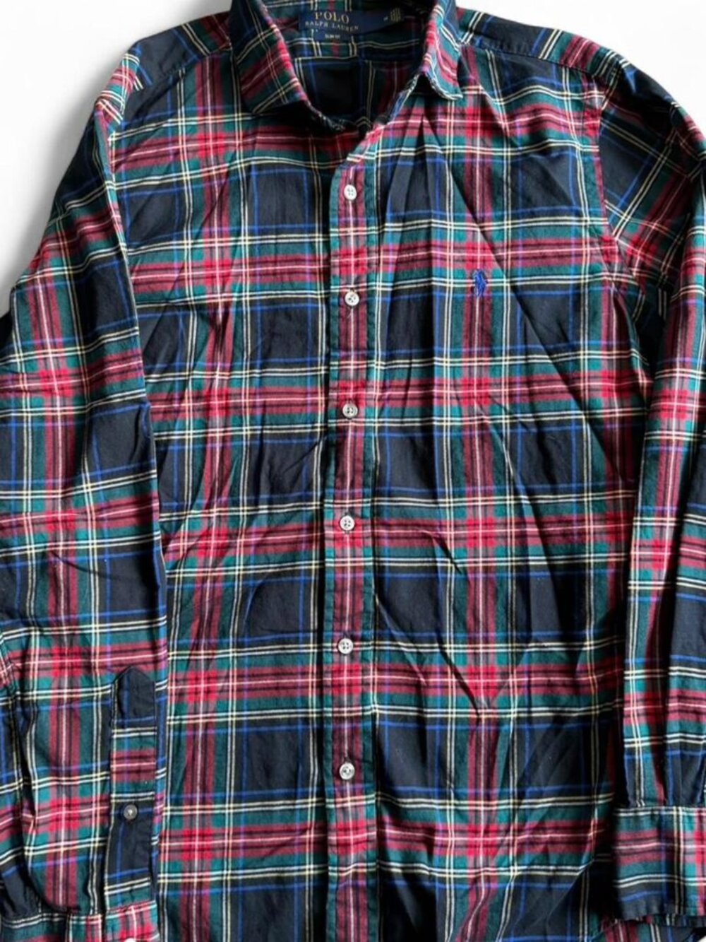 Polo Ralph Lauren Men's Slim Fit Plaid Button Down Shirt - Multi-Color - Size M